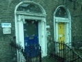 Seeing colored doors as we are leaving Dublin for Kilkenny and Wicklow