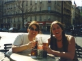 Tracy and Me Outside One of the Cafes in Paris
