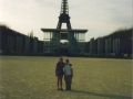 Tracy and Me With the Eiffel Tower Behind Us