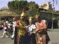 Mom with two of the 'guards' outside of the Colisseum in Rome