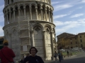 Standing in front of the Leaning Tower of Pisa