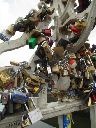 Wow! Look at all these padlocks